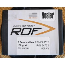 Nosler .264 / 6.5mm 130gr RDF 500 count